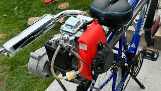 Amazon bicycle engine kit Mad Max stile Honda GX50 knockoff engine kit
