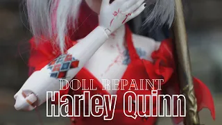 Harley Quinn OOAK Custom Barbie Doll Repaint