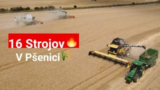 16 Strojov🔥 v nasadení na Pšenicu🌾/ Žatva 2022