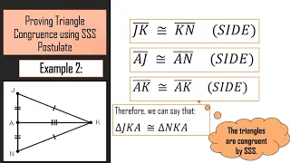 Triangle Congruence Theorems || SSS SAS ASA AAS Postulates || Proofs || Math 8