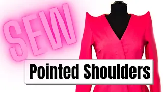 How To Sew A Pointed Shoulder - Making an Exaggerated Lady Gaga Style Shoulder
