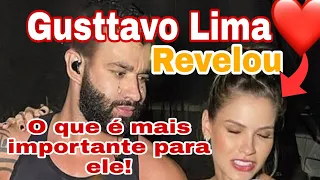 AGORA MESMO! Gusttavo Lima "REVELOU" Qual é a Coisa mais Importante da sua VIDA. (É a Andressa?)