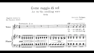 Come raggio di sol (Antonio Caldara) - Piano Accompaniment in G Minor