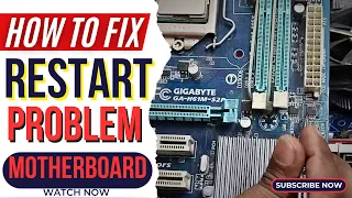 How to Fix Restart Motherboard / How To Repair PC Restart Problem / The Main BIOS is Corrupted