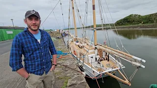 The Sailboat 'Ilen' in Westport Harbour. 7.5.2024.