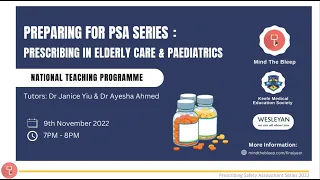 Prescribing Safety Assessment Series Session 2