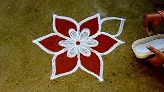 marghazhi madham Newyear special 3x2dots flowerpadikolam/easyrangoli/rangoli/gokulramya creatives