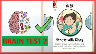 Brain Test 2 Tricky Stories Fitness With Cindy All Levels 1-20 Solution Walkthrough