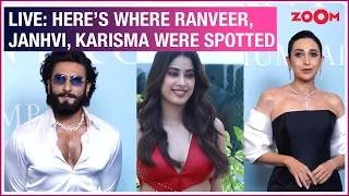 LIVE – Ranveer Singh, Janhvi Kapoor, Karisma Kapoor, Khushi Kapoor spotted in the city