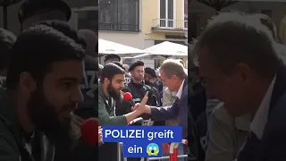 Anas vs Stürzenberger | POLIZEI GREIFT EIN | #shorts #islam #Anasislam #islamdeutsch