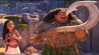 Moana 2016 - Maui Leaves Moana On The Island - Best Moment HD