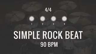 90 BPM - Simple Rock Drum Track