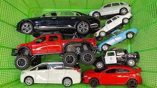 Box Full of Model Cars: Ford Raptor F150 6x6, Mercedes-Benz with some Cars