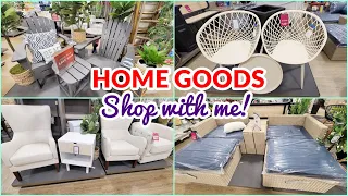 HOMEGOODS SHOP WITH ME OUTDOOR PATIO FURNITURE COUCH ARMCHAIRS TABLES
