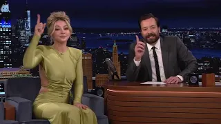 Madelyn's boots are the highlight of the tonight Show