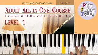 Writing the C Major Chord Position for RH (p.71) - Alfred's Basic Adult All-in-One Course - Book 1