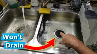 How to Snake/Unclog Kitchen Sink Drain, Stop Sewer Smell