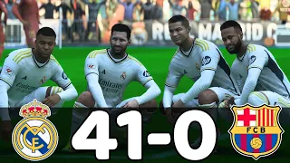 FC 24 | RONALDO, MESSI, MBAPPE, NEYMAR, ALL STARS | REAL MADRID 41-0 BARCELONA | UCL FINAL | PS5 4K