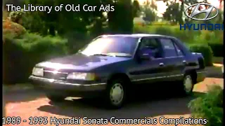 1989 - 1993 Hyundai Sonata Commercials Compilations (Part 1)