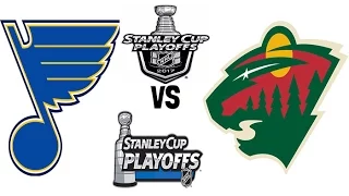 NHL 17 - ST. LOUIS BLUES VS MINNESOTA WILD GAMEPLAY - WESTERN CONFERENCE 1ST ROUND PLAYOFFS GAME 1