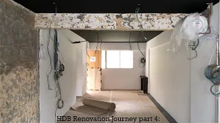 HDB Renovation Journey part 4 | 3-Room HDB Resale | Cement Screed Flooring | Interior Design