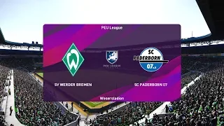 PES 2020 | Werder Bremen vs Paderborn - Germany Bundesliga | 08 December 2019 | Full Gameplay HD