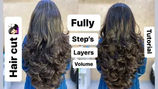 Full step’s with layers hair cut 💇🏻‍♀️ | texture | volume | @rajeshbaldaniya #haircut