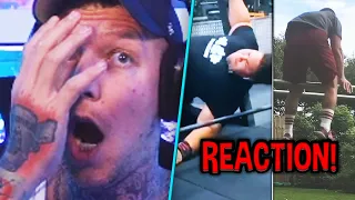 AUA!🤣 Monte REAGIERT auf GYM FAILS🤦🏻‍♂️ MontanaBlack Reaktion