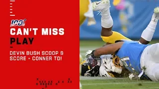 Devin Bush Scoop & Score + INT Leads to Conner TD!