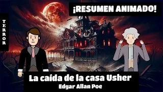 Resumen La caída de la casa Usher, Edgar Allan Poe audiolibro animado  cuento animado