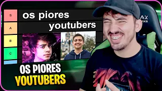 LISTA DOS PIORES YOUTUBERS (lista muito séria mesmo) - SAIKO | Leozin React