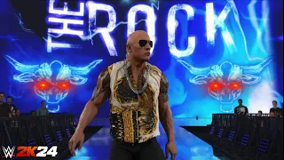 The Rock UPDATED "Final Boss" March 15, 2024 Entrance | WWE 2k24