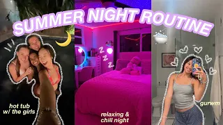 SUMMER NIGHT ROUTINE | relaxing & self-care