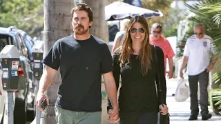 Christian Bale Braves Scorching L.A.Heat With Wife Sibi