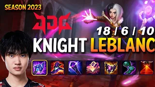 JDG Knight LEBLANC vs ORIANNA Mid - Patch 13.19 KR Ranked