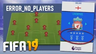 WHAT IF EVERY TEAM HAD NO PLAYERS ON FIFA 19 CAREER MODE?