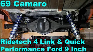 69 Camaro Ridetech 4 Link and Quick Performance Ford 9 Inch Install