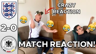 CRAZY ENGLISH FANS REACTION TO ENGLAND 2-0 GERMANY | ENGLAND VS GERMANY MATCH REACTION EURO 2020