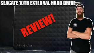 SEAGATE 10TB EXTERNAL HARD DRIVE REVIEW!