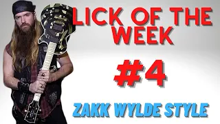 Zakk Wylde Style - (Lick of the Week #4)