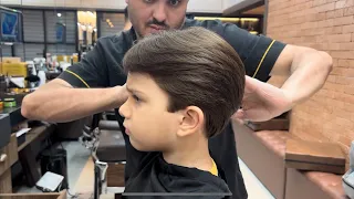 How to cut a child's hair with scissors | step by step children's haircut