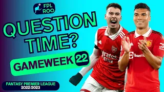 BEST TRIPLE CAPTAIN? | QUESTION TIME | FPL DOUBLE GAMEWEEK 22 | Fantasy Premier League Tips 2022/23