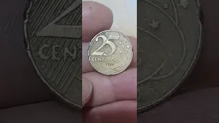 moeda de 25 centavos do ano  1999