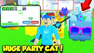 HE TRADED ME THE HUGE PARTY CAT IN PET SIM X!