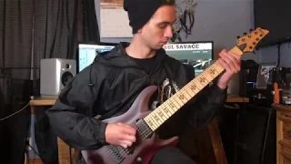 Drop G Djent Riff on 7 String | Riff of The Week #1 | Playthrough