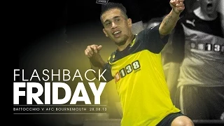 FLASHBACK FRIDAY: Battocchio's stunning chip v AFC Bournemouth 28.08.13