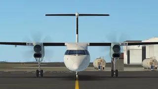 Infinite Flight | Wideroe De Havilland Dash 8-400 Startup and #swiss001landing at Stord Airport