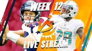 Houston Texans Vs Miami Dolphins Week 12 Live Stream Reaction!