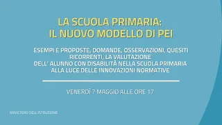 La scuola primaria: il nuovo modello di PEI