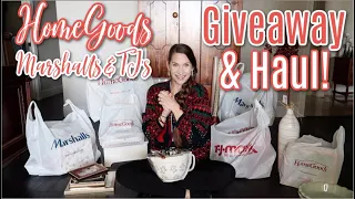Haul & Giveaway! HomeGoods, TJ Maxx, & Marshalls Haul! Christmas & Awesome Gems. I Did It For You